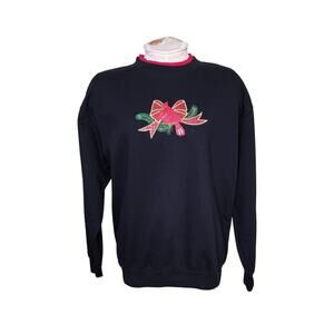 M‎ & C Sportswear Holiday Christmas Sweatshirt with Cardinal Size M